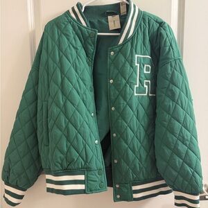 Reebok Green Quilted Jacket